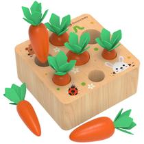 Jogo Montessori Toy KMTJT Carrot Harvest para crianças de 1 a 3 anos