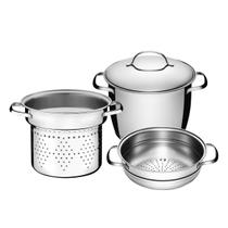 Jogo Multi Cooker Aço Inox 3 Peças Tramontina