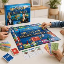 Jogo Mundo Imobiliário Cartas Tabuleiro Estratégia e finanças brincadeira de criança Jogo Mundo Imobiliário Cartas Tabuleiro Estratégia e finanças brincadeira de criança