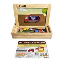 Jogo Mutti Frota Imantada - Madeira - Brinqmutti Jogo Mutti Frota Imantada - Madeira - Brinqmutti