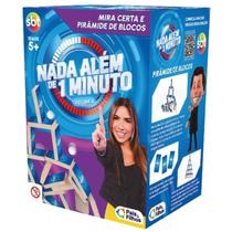 Jogo Nada Além de 1 Minuto Mira Certa Pirâmide de Blocos SBT Pais e Filhos