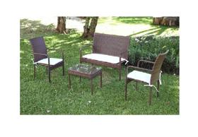 Jogo Namoradeira 2 Cadeiras Fibra Aluminio Varanda Jardim