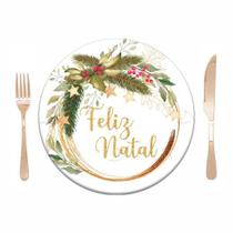 Jogo Natal 6 capas Sousplast de Natal Mesa Posta Natalina