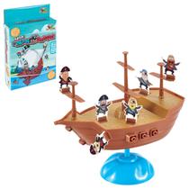 Jogo Navio Dos Piratas Equilibristas O Mar Ta Bravo Brinquedo Infantil para familia