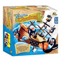 Jogo Navio Equilibrista Brinquedo Infantil Pinguins Piratas