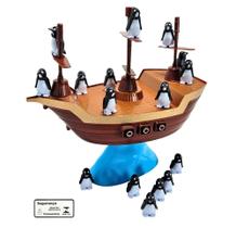 Jogo Navio Equilibrista do Pinguim Art Brink Brinquedo Infantil Recreativo