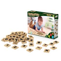 Jogo Números Primeiros Cálculos Educativo Infantil 40 Peças Madeira 704 Junges