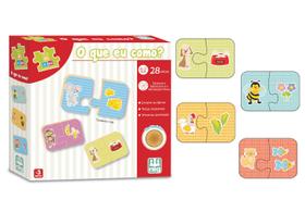 Jogo O Que Eu Como Quebra Cabeça Infantil Educativo - Nig Brinquedos Jogo O Que Eu Como Quebra Cabeça Infantil Educativo - Nig Brinquedos