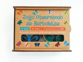 Jogo Observando As Borboletas - Caixa Mdf
