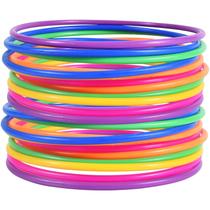 Jogo OBTANIM Ring Toss, 12 peças de plástico, 12 cm, cores aleatórias