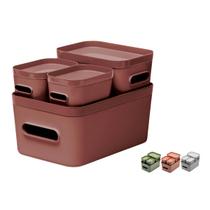 Jogo Organizadores Multiuso Cor Sortidos De Plastico 4 Peças