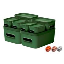Jogo Organizadores Multiuso Cor Sortidos De Plastico 8 Peças