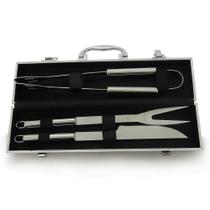 Jogo p/ churrasco 3pcs inox c/ maleta mimo style ac19147 Jogo p/ churrasco 3pcs inox c/ maleta mimo style ac19147