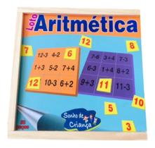 Jogo P/ crianças e Idosos Estimular Raciocínio Memória Loto Aritmético Jogo P/ crianças e Idosos Estimular Raciocínio Memória Loto Aritmético