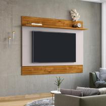 Jogo Painel e Rack Veludo Naturalle Off White