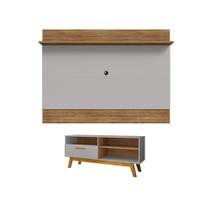 Jogo Painel e Rack Winterhold Cinamomo Off White Jogo Painel e Rack Winterhold Cinamomo Off White