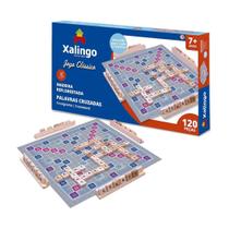 Jogo Palavras Cruzadas Clássico Tabuleiro Peças Em Madeira Jogo Palavras Cruzadas Clássico Tabuleiro Peças Em Madeira