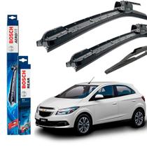 Jogo Palheta Dianteira e Traseira Bosch GM Onix Até 2018