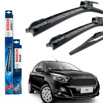 Jogo Palheta Dianteira Limpado Para-brisa e Traseira Bosch KA 2014 a 2022