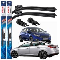 Jogo Palheta Ford Focus 1.6 2.0 2014 2015 2016 2017 2018 Limpador Parabrisa Dianteiro Bosch