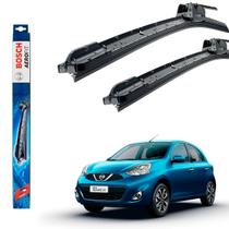 Jogo Palheta Limpador De Para brisa Dianteiro March 2012 Até 2022 Original Bosch