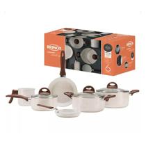 Jogo Panela Brinox Antiaderente Cerâmica Vanilla Kit 6 Peças