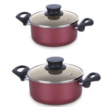 Jogo panela caçarola antiaderente 20cm + 22cm tramontina Jogo panela caçarola antiaderente 20cm + 22cm tramontina