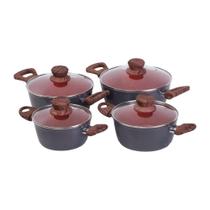 Jogo Panela Caçarola Nano Cerâmica Antiaderente Tv 16 A 22cm.