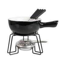 Jogo Panela Conjunto Fondue 8 Peças Cerâmica Sofisticado Jogo Panela Conjunto Fondue 8 Peças Cerâmica Sofisticado