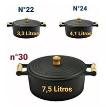 Jogo Panela De Ferro Caçarola Gourmet N22 N24 E N30 Envio Rápido Jogo Panela De Ferro Caçarola Gourmet N22 N24 E N30 Envio Rápido