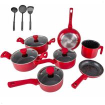 Jogo Panelas 10 peças Completo Cerâmico Antiaderente Indução