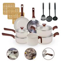 Jogo Panelas 13 Pç 2Mm Cerâmico Antiaderente Indução-Vanilla