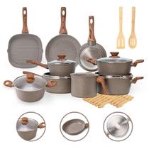 Jogo Panelas 13 Pç Premium 4Mm Indução Cerâmico Antiaderente Jogo Panelas 13 Pç Premium 4Mm Indução Cerâmico Antiaderente