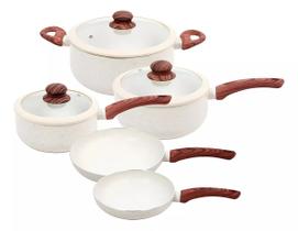 Jogo Panelas 5 Peças Antiaderente Fogão Gas E Indução Lehavi Yafo