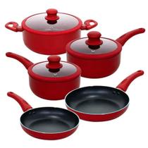 Jogo Panelas 5 Peças Antiaderente Fogão Gas E Indução Lehavi Yafo
