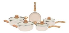 Jogo Panelas 5 Peças Cairo Indução Cerâmica Antiaderente