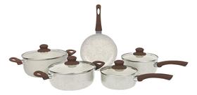 Jogo Panelas 5 Peças Florença Vanila Indução Antiaderente Jogo Panelas 5 Peças Florença Vanila Indução Antiaderente