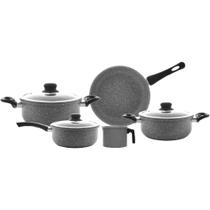 Jogo Panelas 5 Peças Fogão Indução Antiaderente Cerâmico