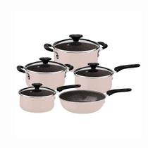 Jogo Panelas 5 Peças Tunis Rosa Cerâmico Tramontina Jogo Panelas 5 Peças Tunis Rosa Cerâmico Tramontina