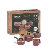 Jogo Panelas Antiaderente Alumínio Naturall Brinox Kit 5 Pçs