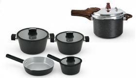 Jogo Panelas Antiaderente Revestimento Cerâmico e Panela de Pressão Chicago