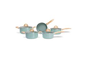 Jogo panelas brinox c/ inducao 5 pecas botanika verde c/ antiaderente ceramic life 4815/102