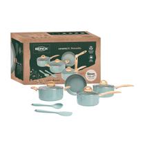 Jogo Panelas Brinox Indução Ceramic Life Botanika Kit 6 Pçs