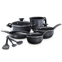 Jogo Panelas Caçarola Fervedor Frigideira e Utensílios 8 peças