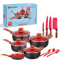 Jogo Panelas Cerâmica Antiaderente Indução 12 Peças Duralar