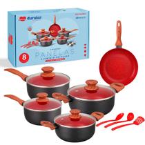 Jogo Panelas Cerâmica Antiaderente Indução 8 Peças Duralar