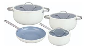 Jogo Panelas Com 4 Pecas Revestimento Cerâmica Berlin Branca