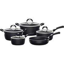 Jogo Panelas Com Tampa 5 PC Preto Monaco Antiaderente Tramontina Jogo Panelas Com Tampa 5 PC Preto Monaco Antiaderente Tramontina