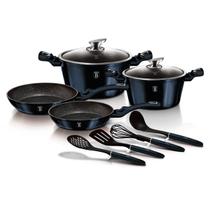 Jogo Panelas E Utensílios de Cozinha 10 Peças Aquamarine Berlinger Haus Panelas Caçarolas Frigideiras Indução Antiaderente Jogo Panelas E Utensílios de Cozinha 10 Peças Aquamarine Berlinger Haus Panelas Caçarolas Frigideiras Indução Antiaderente