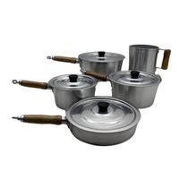 Jogo Panelas Frigideira Canecão 5 Peças Alumínio
